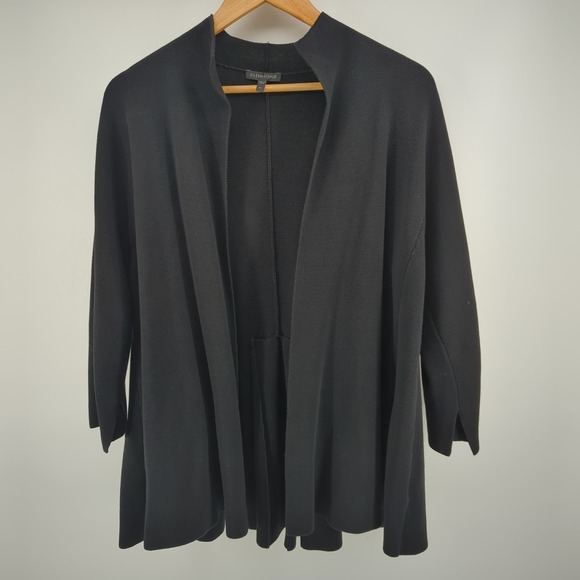 Eileen Fisher Cardigan Women´s XL Black Silk Cotton...